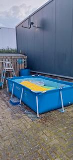 Intex zwembad incl. pomp en accessoires, 200 tot 400 cm, Gebruikt, Rechthoekig, Opzetzwembad