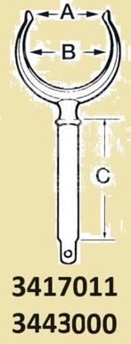 Chromen roeidollen en roeidolhouders. Pendiameter 12 mm., Watersport en Boten, Ophalen of Verzenden, Nieuw, Overige typen