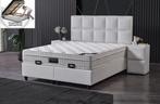 Boxspring Ibiza opbergbed complete set-Zelf samenstellen, Ophalen of Verzenden, Nieuw, Tweepersoons, 180 cm