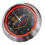 Muscle Car leuke garage mancave neon klok, Wandklok, Nieuw, Ophalen of Verzenden, Info@americansaleshop.nl