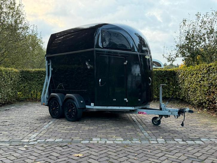 Prachtige 2 paards Bockmann comfort alu bodem zadelkamer, Dieren en Toebehoren, Paarden en Pony's | Trailers en Aanhangwagens