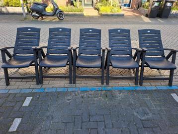 5 Verstelbare Hartman Tuinstoelen beschikbaar voor biedingen