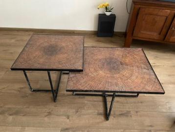 set van 2 salontafels te koop aangeboden beschikbaar voor biedingen