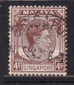 2543 - Singapore michel 4A gestempeld , Koning George VI, Postzegels en Munten, Verzenden, Gestempeld, Zuidoost-Azië