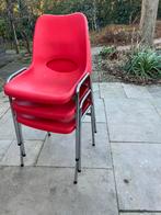 Mooie kantine/ stapelbare stoelen, Ophalen, Drie, Zo goed als nieuw, Metaal