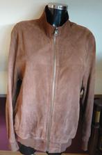 suede en leer bruin jack 2 zijden te dragen mt L 52-54, Ophalen of Verzenden, Zo goed als nieuw, Maat 52/54 (L), Bruin