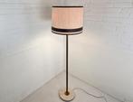 Vintage Vloerlamp Schemer met originele kap, Huis en Inrichting, Lampen | Vloerlampen, Ophalen, Metaal, Gebruikt, Vintage, gispen, italy, schemer, uplighter, originele kap