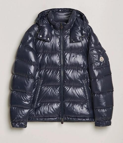 Moncler Maya winterjas L, Kleding | Heren, Jassen | Winter, Zo goed als nieuw, Blauw, Ophalen of Verzenden