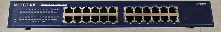 Netgear JGS524 V2 - 24poort Gigabit Switch, Computers en Software, Netwerk switches, Gebruikt, Ophalen
