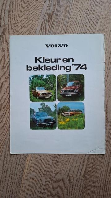 Volvo kleuren, folder 1973 beschikbaar voor biedingen