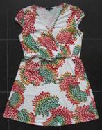 Smashed Lemon jurk wit rood oranje groen 'pauw' maat xl 42, Kleding | Dames, Jurken, Maat 42/44 (L), Ophalen of Verzenden, Wit