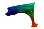 Spatbord Renault Clio II links gespoten in gewenste kleur 19, Nieuw, Spatbord, Links, Renault