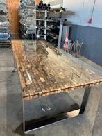 Unieke eettafel! EYECATCHER, Huis en Inrichting, Tafels | Eettafels, Ophalen, 100 tot 150 cm, 200 cm of meer, Zo goed als nieuw