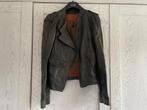 Supermooie leren  biker van Drykorn, Kleding | Dames, Jassen | Zomer, Groen, Drykorn, Maat 38/40 (M), Zo goed als nieuw