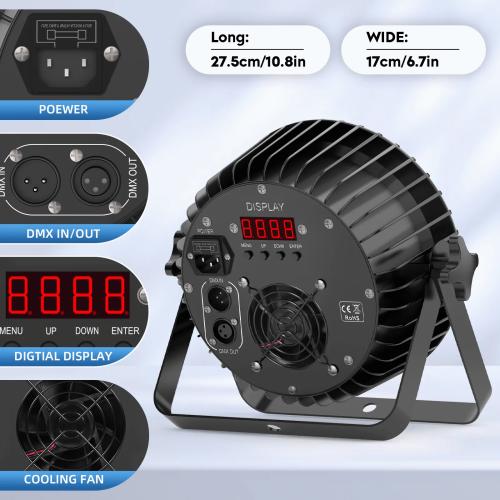 DJLicht 150W beam RGBW en UV Led Par 6 in 1, Geluidgestuurd, ., Nieuw, Ophalen of Verzenden