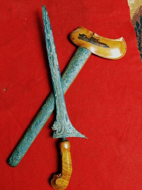 Antieke Keris Naga Pamor Pedaringan Kebak Surakarta SVB89, Antiek en Kunst, Kunst | Niet-Westerse kunst, Verzenden