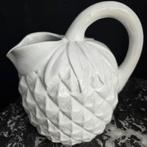 Brocante barbotine aardewerk waterkan,  ananas, Ophalen of Verzenden, Zo goed als nieuw, Aardewerk of Porselein, Minder dan 50 cm