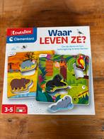 Educatieve kinder puzzel leer waar ze leven, Ophalen of Verzenden, Zo goed als nieuw, Puzzelen