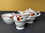 Art Deco theepot, melkkannetje en schaaltje, Ophalen of Verzenden