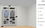 IKEA PAX kledingkast 150x35x236 cm met schuifdueren, Gebruikt, 200 cm of meer, 150 tot 200 cm, Eikenhout