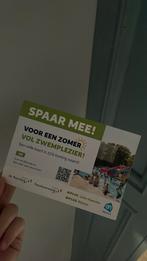 Volle spaarkaart 25% korting op zwemabbonement RijssenHolten, Tickets en Kaartjes, Eén persoon, Kortingsbon, Overige typen
