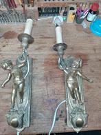 Antieke Engelen Wandlampen - Set van 2, Ophalen of Verzenden