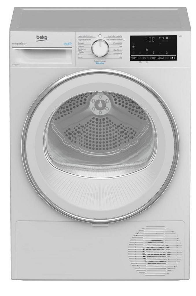 Beko warmtepomp droger nieuw 8 kg, Witgoed en Apparatuur, Wasdrogers, Nieuw, Condens, Voorlader, 8 tot 10 kg, Minder dan 85 cm