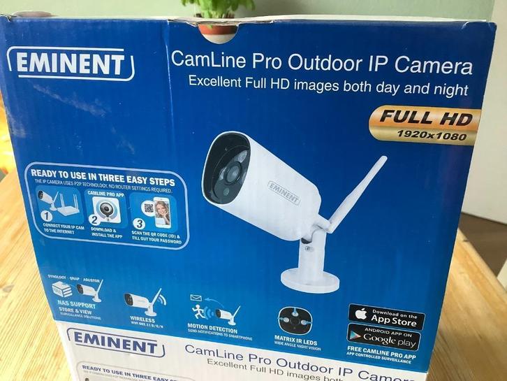 Eminent CamLine Pro outdoor IP camera EM6355, Audio, Tv en Foto, Videobewaking, Zo goed als nieuw, Buitencamera, Ophalen of Verzenden
