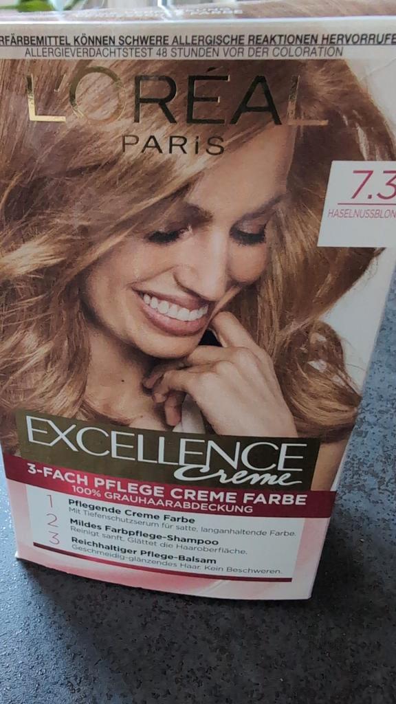 L'Oréal Excellence Crème Haarverf - 7.3 Hazelnootblond, Sieraden, Tassen en Uiterlijk, Uiterlijk | Haarverzorging, Nieuw, Overige typen