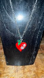 Zeer mooie ketting mer hart/appel hanger, Ophalen of Verzenden, Zo goed als nieuw, Overige materialen