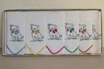 Vintage kinderzakdoeken met geborduurd hondje in 6 kleuren, Ophalen of Verzenden, Persoonlijke verzorging