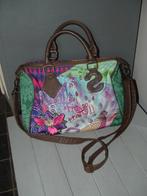 Desigual Bols Bowling Peacock Crossbody tas broderie Boho, Overige merken, Ophalen of Verzenden, Zo goed als nieuw