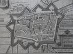 Gravure plattegrond stad Leeuwarden, Harrewijn, ca 1720, Antiek en Kunst, Verzenden