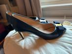 Salvatore ferragamo Pola peeptoe maat 36,5 donkerblauw, Ophalen of Verzenden, Zo goed als nieuw, Blauw, Schoenen met hoge hakken