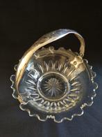 Kristallen bonbonnière groot, Ophalen of Verzenden, Zilver