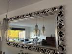 Grote Barok zilverkleurige wandspiegel - 200 bij 105 cm, Huis en Inrichting, Woonaccessoires | Spiegels, Ophalen, 100 tot 150 cm