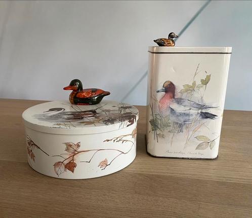 Leuk setje vintage gerestylde eenden blikken, Verzamelen, Blikken, Zo goed als nieuw, Overige, Overige merken, Ophalen of Verzenden