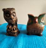 2 Uilen  van houtsnijwerk, Ophalen of Verzenden