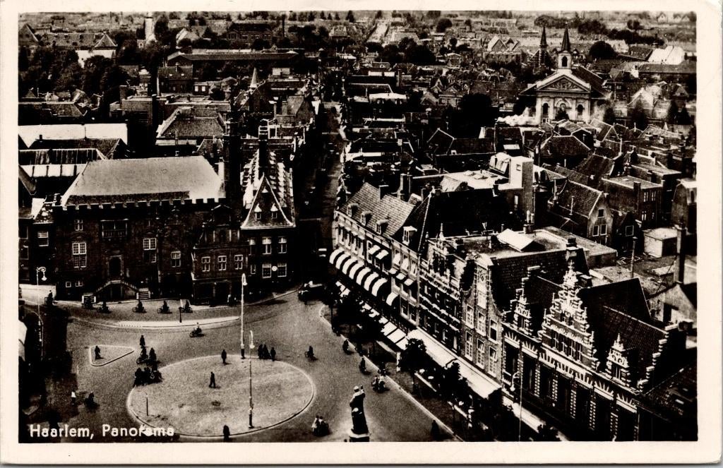 Haarlem - Panorama (1950), Ophalen of Verzenden, 1940 tot 1960, Gelopen, Noord-Holland