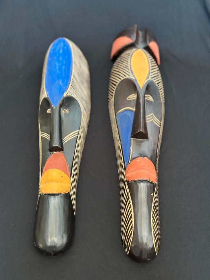 Afrikaanse Fang maskers uit Kameroen, Antiek en Kunst, Kunst | Niet-Westerse kunst, Ophalen of Verzenden