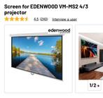 White screen for video projector, Audio, Tv en Foto, Beamers, Ophalen, Zo goed als nieuw