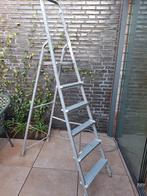 Inklapbare ijzeren trap - 5 treden, Gebruikt, Trap, Ophalen of Verzenden, Opvouwbaar of Inschuifbaar