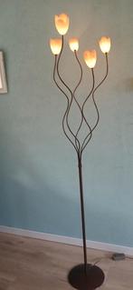 Mooie Vloerlamp met Dimmer & Lampjes, Huis en Inrichting, Lampen | Vloerlampen, Ophalen, Zo goed als nieuw, Glas, Modern