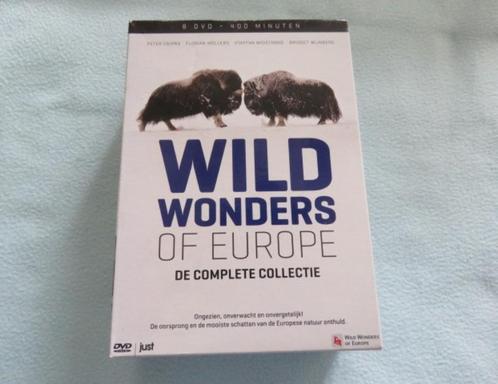 8 DVD-box Wild wonders of Europe, prachtige serie, Cd's en Dvd's, Dvd's | Tv en Series, Zo goed als nieuw, Non-fictie, Boxset