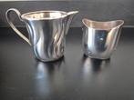 Verzilverde Creamer en Suikerpot, Antiek en Kunst, Antiek | Keukenbenodigdheden, Ophalen of Verzenden