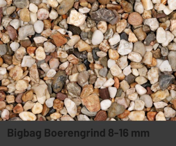 Boerengrind 8-16mm, Tuin en Terras, Grind, Keien en Split, Nieuw, Grind, Multi, Overige materialen, Ophalen
