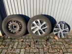 4 stalen velgen met wieldoppen voor winterbanden, Auto diversen, Wieldoppen, Ophalen of Verzenden, Gebruikt