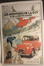 Kuifje schild/bord metaal, Ophalen of Verzenden, Kuifje, Nieuw, Beeldje of Figuurtje