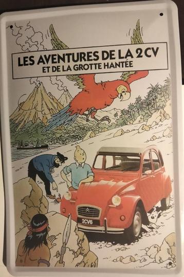 Kuifje schild/bord metaal beschikbaar voor biedingen