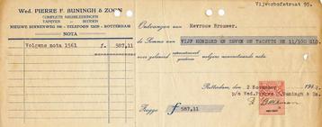 Declaratie van: Van Pierre F. Buningh te Rotterdam met 10c  beschikbaar voor biedingen